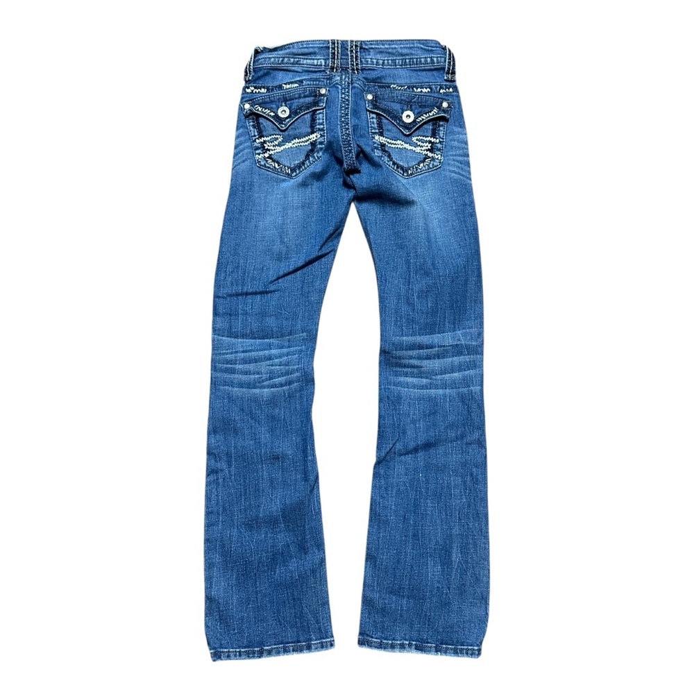 Women’s Y2K Stetson Blue Bootcut Embroidered Light Wash Jeans Size 0